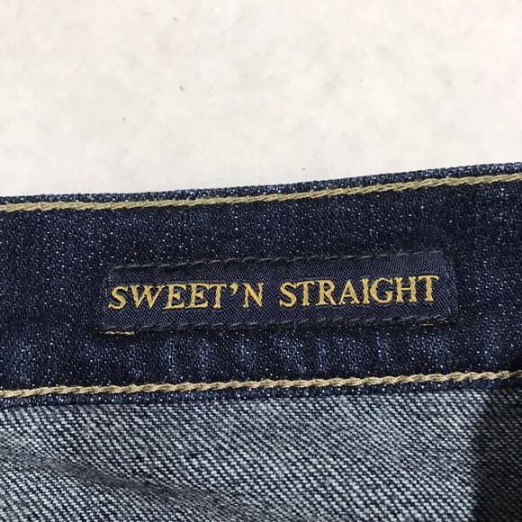 LUCKY Janet Sweet Straight Crop Jean Women 8/29 (36x26) Whisker Denim Blue Ankle - Picture 12 of 16